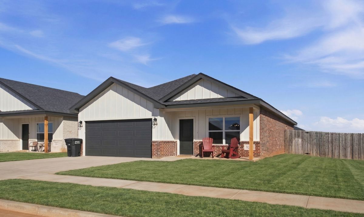 Exterior of a furnished monthly rental home in Abilene